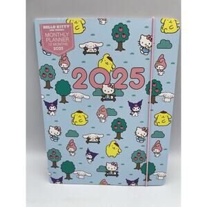 New Sanrio Hello Kitty & Friends 2025 12 Month Planner With Elastic Band